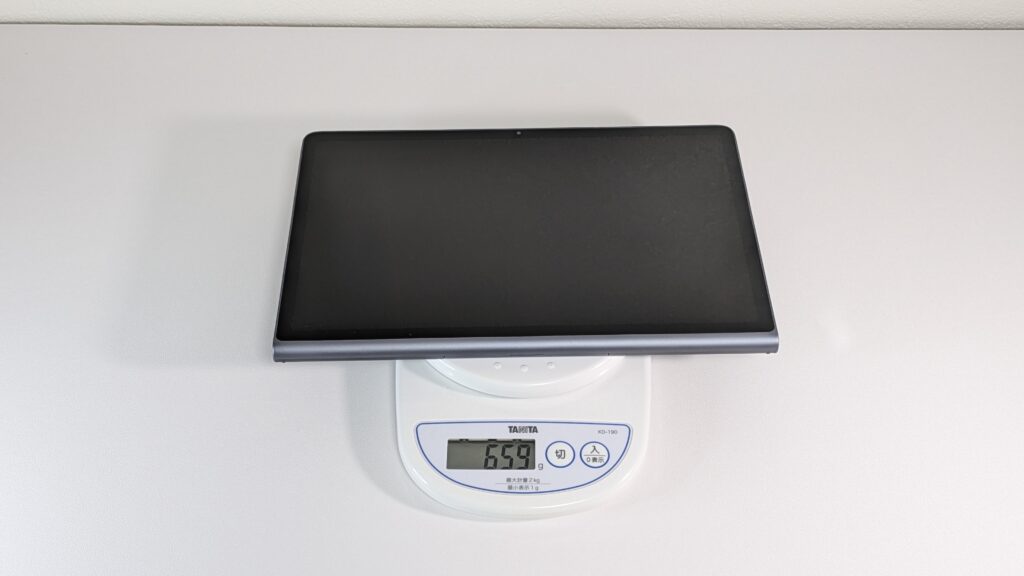 Lenovo Tab Plus の重量測定