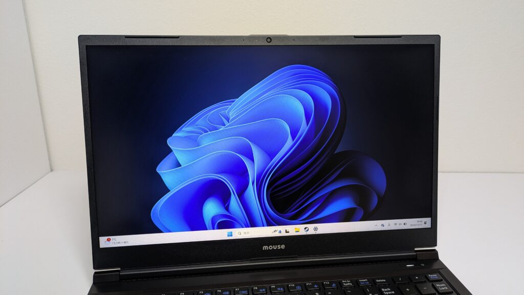 mouse K5-I7G50BK-B sRGB比100％ディスプレイ