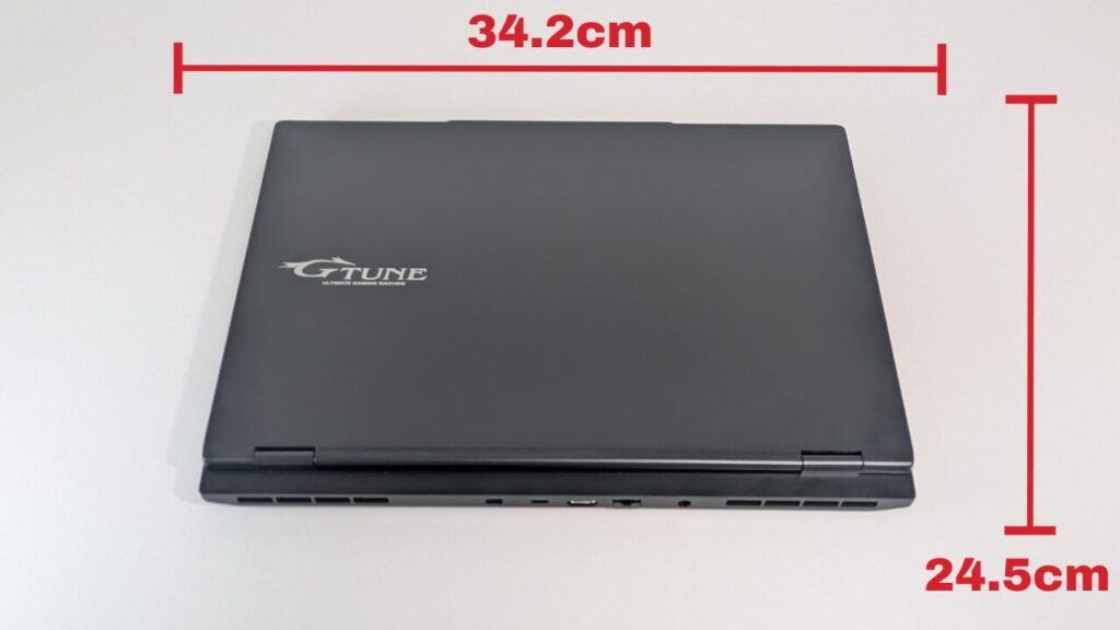 G TUNE E5-I7G50BK-B　大きさ