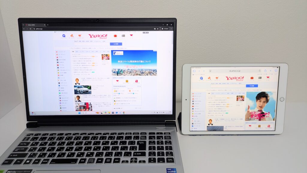 DAIV R6-I7G50SR-A　iPadとサイズ比較