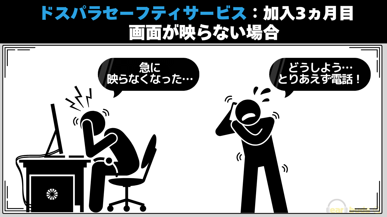 ドスパラ　セーフティサービス　必要-映らない場合