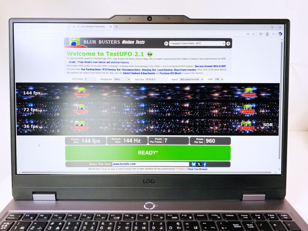 Lenovo LOQ 15IRX9　レビュー　特徴1