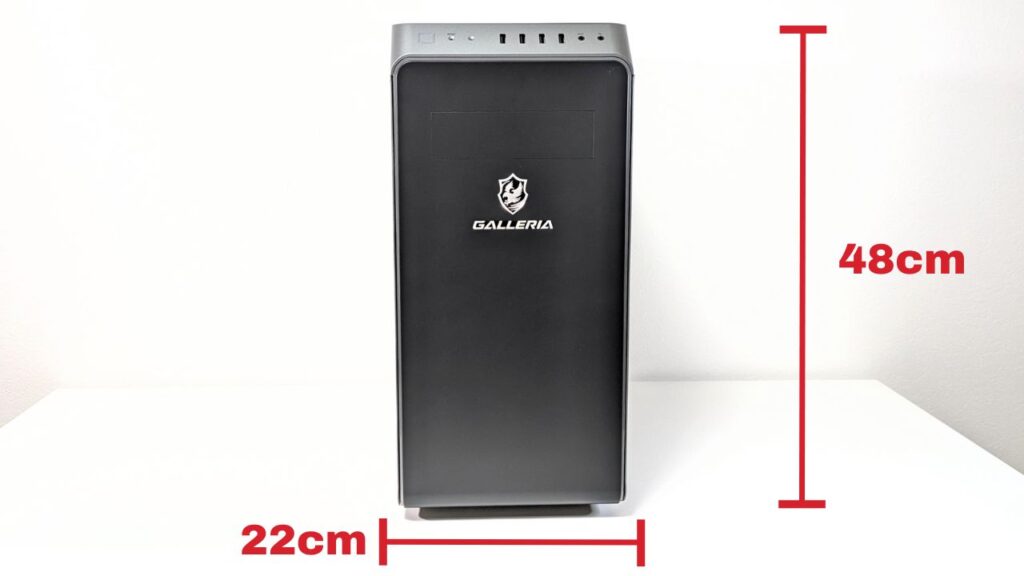 GALLERIA ZA7R-R58 9800X3Dレビュー 製品外観