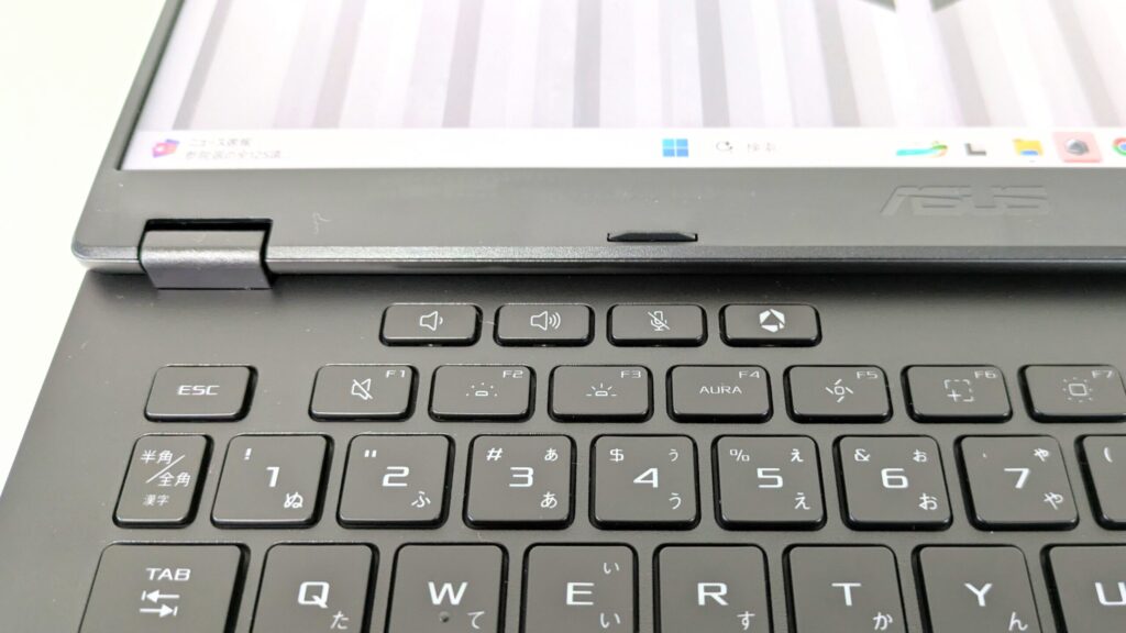 ASUS TUF Gaming A14 FA401KM　キーボード　ファンクションキー