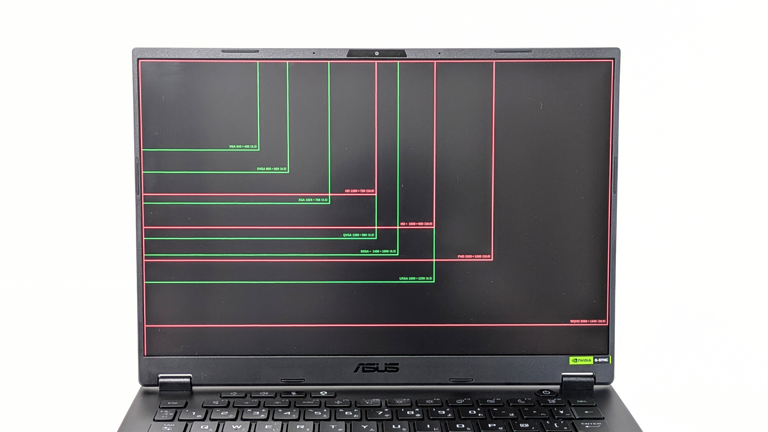 ASUS TUF Gaming A14 FA401KM　ディスプレイ　解像度