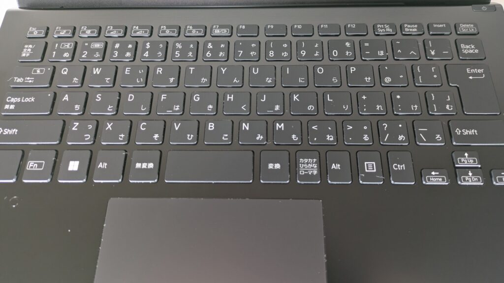 VAIOリユース品　製品外観　キーボード