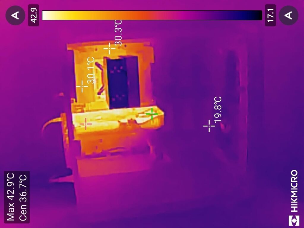 GALLERIA XPC7A-R57-GD　アイドル中の温度