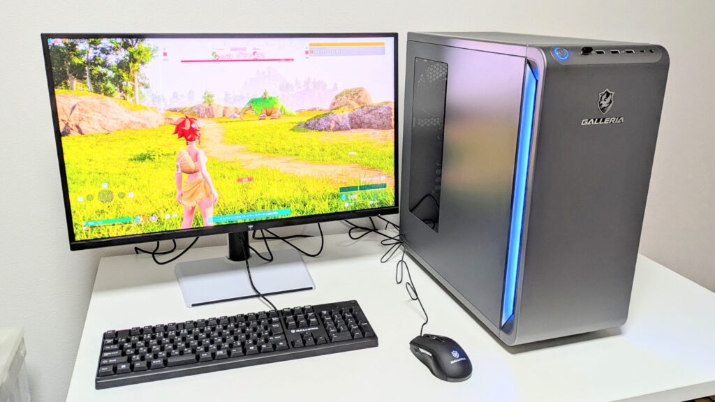 GALLERIA XPC7A-R57-GD　パルワールドゲーム画面